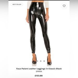 Spanx Faux Patent Leather Leggings